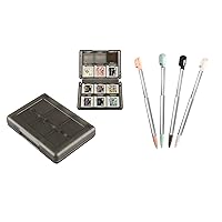 DS Lite Charger Bundle, 1 Pack 3DS Game Holder Card Case and 4 Pack Stylus Pen for Nintendo DS Lite