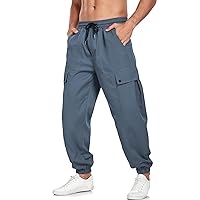 ZAFUL Mens Fashion Drawstring Cargo Joggers Pants Casual Athletic Elastic Waistband Tapered Trousers Sweatpants
