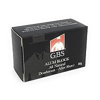 G.B.S Alum Block All-Natural Deodorant After Shave, Pack of 1 After Shave Soothing Razor Burn Relief