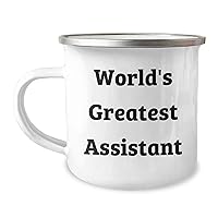 Assistant, World's Greatest Assistant Camping Mug: Funny Father's Day Unique Gifts for Assistants from Daughter, Son, Wife or Husband