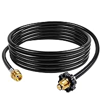 18-Foot Propane Hose Adapter, Compatible with Mr. Heater Buddy Heater, Portable Grill, and More, Connects to 5-100lb Tank