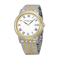 Raymond Weil Tradition White Dial Two-Tone Men's Watch 5466-STP-00300
