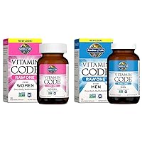 Garden of Life Women's and Men's Multivitamins, Vitamin Code Raw One, 30 and 75 Count