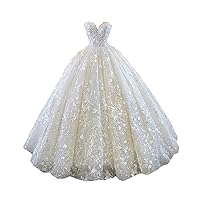 Floral lace up Corset Princess Bridal Women Ball Gown Wedding Dress for Brides with Train Long Plus Size