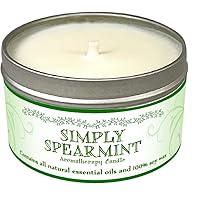 Soy Wax Aromatherapy Candle, Simply Spearmint, 6.5 Ounce