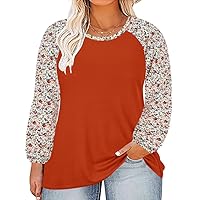 RITERA Plus Size Tops For Women Lace Long Sleeve Blouses Casual Loose Tunic Fall Dressy Shirts XL-5XL