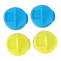BESTOYARD 4 Pcs Canning Jar Lids Silicone Stretch Lids Beer Covers for Cans Can Drink Cap Soda Sealing Cover Silicone Can Lids Beverage Can Dust Cover Energy Drink Can Lid Drinks