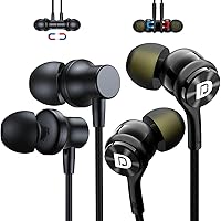 Couple USB C Headphones Wired Earbuds with Mic for Galaxy S24 iPhone 15 Pro Max, Hi-Fi Stereo Magnetic In ear Headset for iPad Pro Air Samsung Z Flip Fold 5 S23 S22 S21 S20 Pixel 8 7 6A Oneplus 12R 11