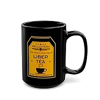 HOW BOUT A Nice Cup Of Liber-tea Black Mug (11oz, 15oz) Helldivers 2 Gift For Him Gift For Her Birthday Christmas Liberty Libertea Valentine (15oz)