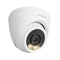 ONWOTE 4K 8MP PoE IP Camera, Smart AI Human Vehicle Detection Activate Bright Spotlights, 128° Wide Viewing Angle, Indoor/Outdoor, 100ft IR, Add on Camera