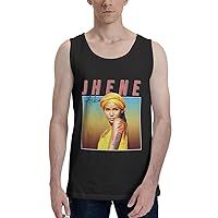 Jhene Music Aiko Tank Tops Men Fashion Loose Crew Neck Cotton Sleeveless Shirt Sports T-Shirt