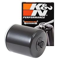Motorcycle Oil Filter: High Performance, Premium, Designed to be used with Synthetic or Conventional Oils: Fits Select Harely Davidson Motorcycles, KN-170
