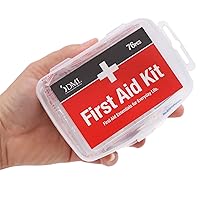 Original Motion Sickness Relief Travel Vial 12 Count & DMI 76-Piece First-Aid Kit for Minor Cuts and Scrapes