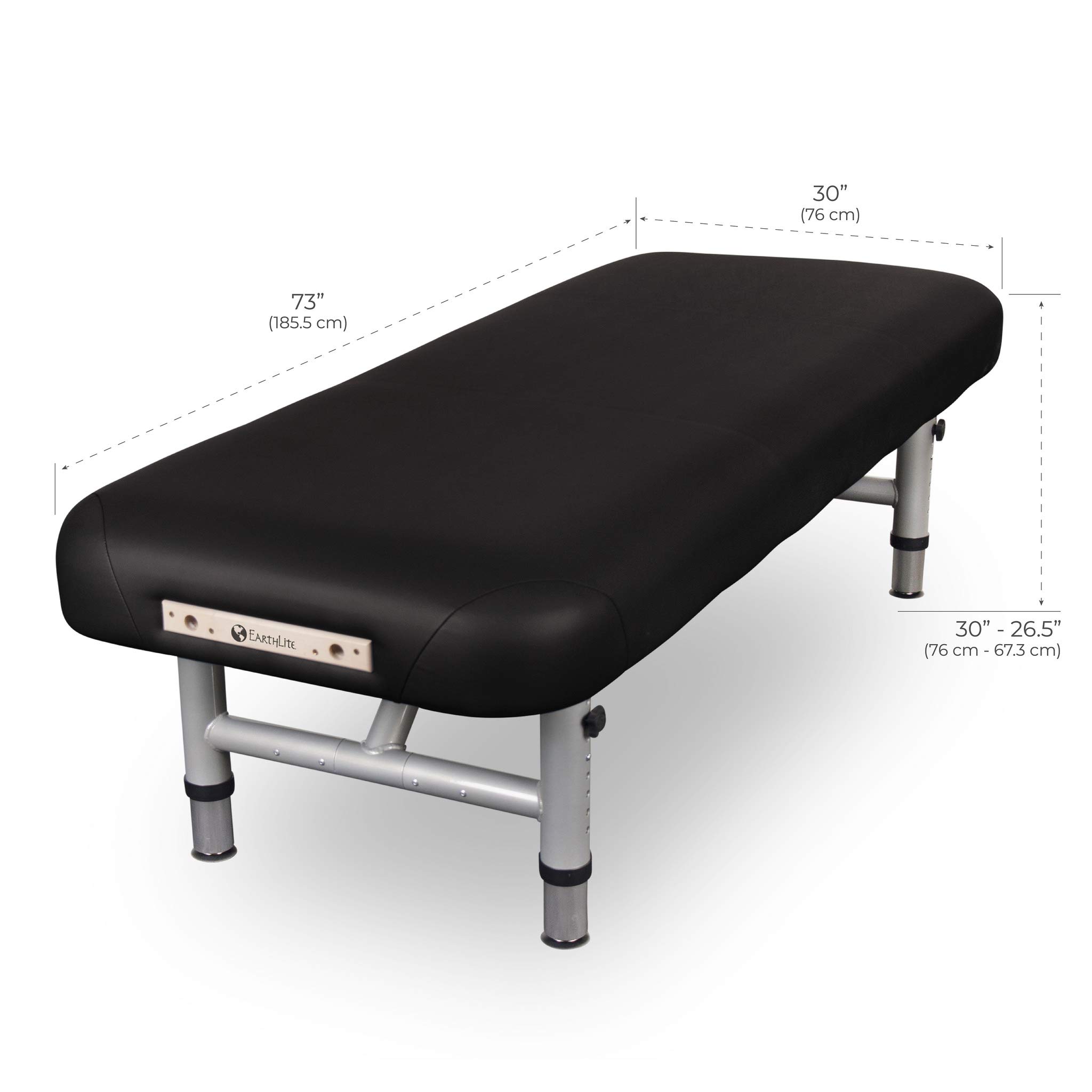 EARTHLITE Physical Therapy Table YOSEMITE 30 – Extra Wide, Adjustable Low Height (20-26.5”) Aluminum Exam & Massage Table, Face Cradle & Face Pillow (30x73”)
