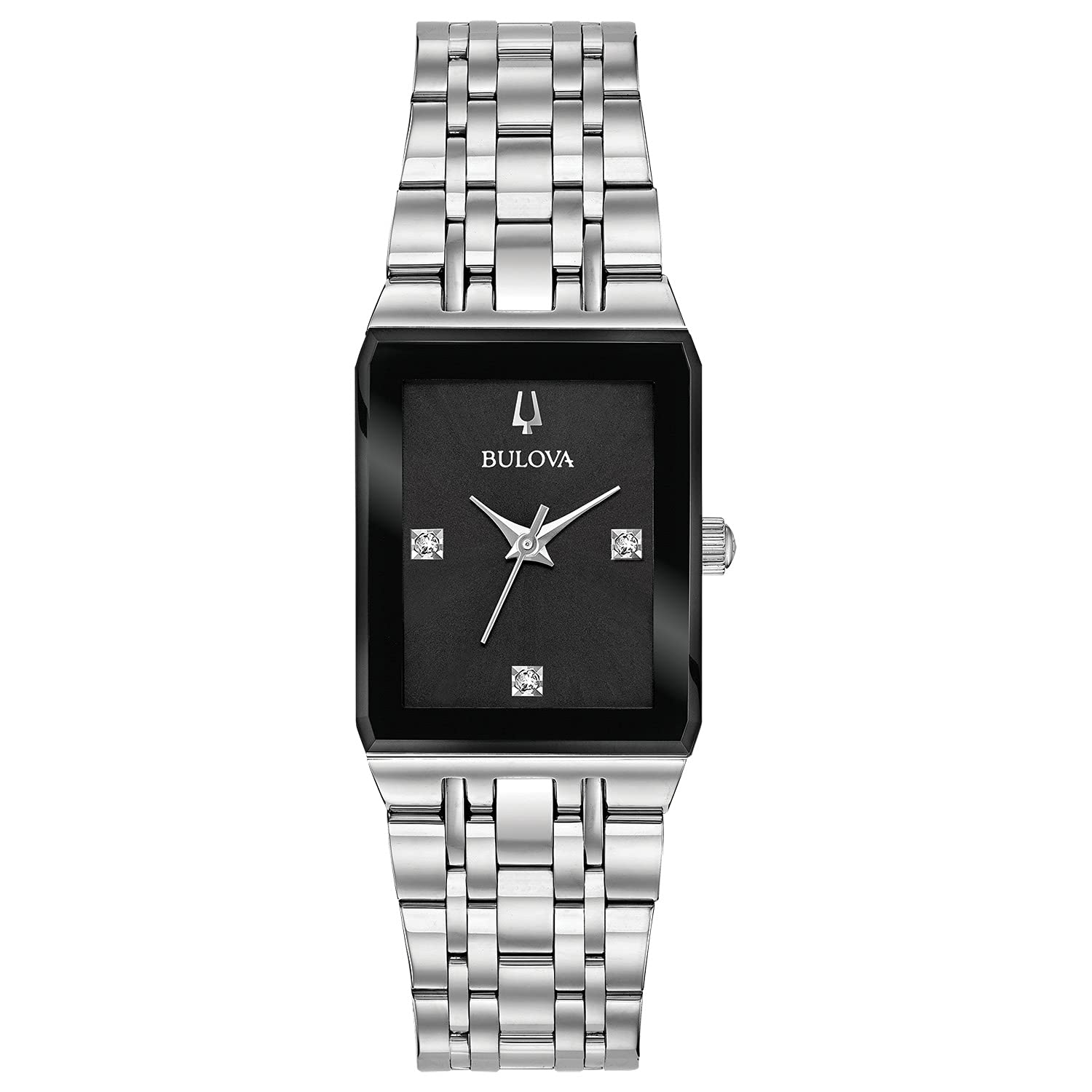 Bulova Ladies Modern Quadra Quartz Stainless Steel Bracelet Watch