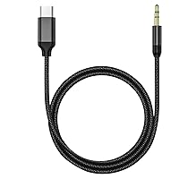 (Apple MFi Certified) AUX Cord for iPhone 15, USB C to 3.5mm Audio Adapter Hi-Fi Stereo Type C to Car Aux Headphone Braid Cord for iPhone 15 Pro Max/15 Pro/15 Plus, iPad Pro Air Galaxy, Pixel, 3.3FT