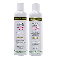 Sulfate Free Moisturizing Shampoo 2x 250ml Set Infused with Moroccan Argan Oil