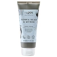 I Love Naturals Tonka Bean and Myrrh Hand Lotion - Hand Lotion for Dry Skin - Moisturizing Lotion with Shea Butter and Coconut Oil - 3.38 oz
