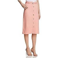 Elizabeth and James Womens Button-Front Denim Skirt