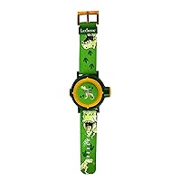 LEXIBOOK DMW050DINO Adjustable Projection Watch Digital Screen – 20 Images of Dinosaur – for Children-Green and Yellow