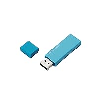 Elecom MF-MSU2B32GBU USB Flash Drive 32GB USB 2.0 Security Function Support Blue