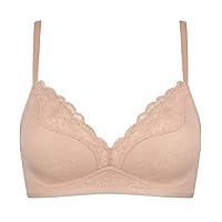 Triumph Fit Smart – Wirefree Bra with 4D Stretch Padding, Soft Lace and Comfortable – Light Brown (Size 03)