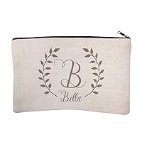 Personalized Script Name with Laurel Cosmetic and Makeup Bag