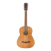 FA-15 3/4 Scale Steel String Acoustic Guitar, with 2-Year Warranty, Natural, with Gig Bag