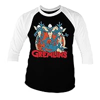 Gremlins Officially Licensed Group Baseball 3/4 Sleeve T-Shirt