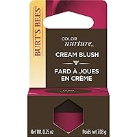 Burt's Bees Color Nurture Moisturizing Cream Blush with Vitamin E, Berry Whip, 0.25 Ounce
