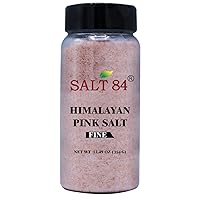 SALT 84 Himalayan Pink Salt Fine Shaker Refill Jar,12.5 Oz