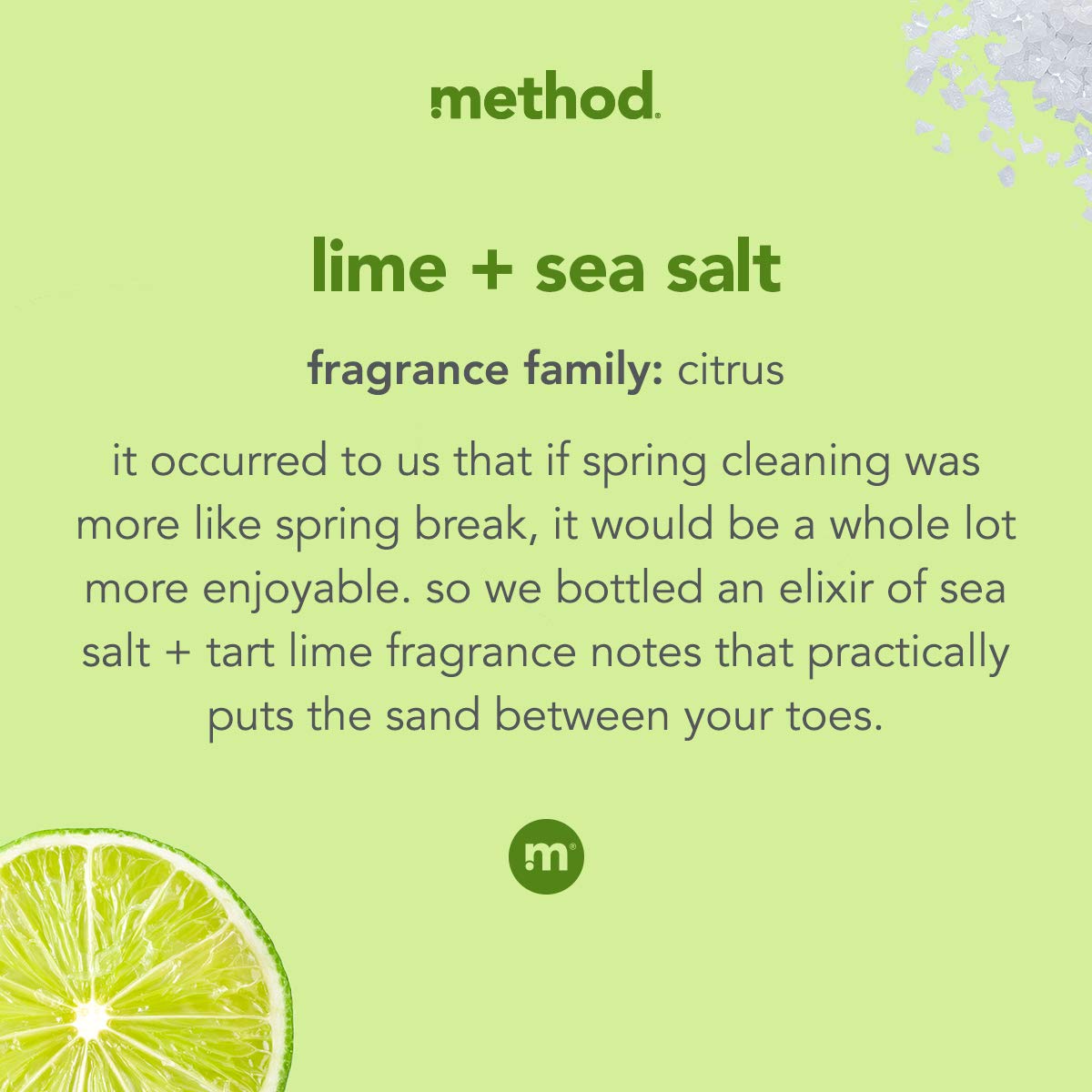 Method Dish Soap, Refill, Lime + Sea Salt, Recylable Bottle, Biodegradable Formula, Tough on Grease, 54 Fl Oz (Pack of 1)