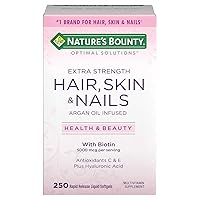 Nature's Bounty Hair, Skin and Nails, 250 Softgels (2 Pack)