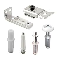 Prime-Line N 7534 Bi-Fold Door Hardware Repair Kit – Includes Top and Bottom Brackets, Top and Bottom Pivots and Guide Wheel – Door Repair Kit for 1