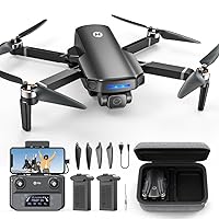 HS360S GPS Drones with Camera for Adults 4K; 249g Foldable FPV RC Quadcopter with 2 Batteries, 10000 Feet Control Range, Brushless Motor, Follow Me, Smart Return Home, 5G Transmission
