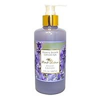 Camille Beckman Hand and Shower Cleansing Gel, English Lavender, 13 Ounce