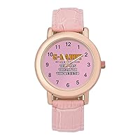 G-Daddy The Man The Myth The Legend Classic Watches for Women Funny Graphic Pink Girls Watch Easy to Read