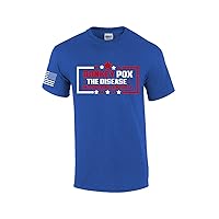 Mens Donkey Pox The Real Issue in America Funny Short Sleeve T-Shirt Graphic Tee