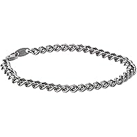 Titanium Chain Bracelet – Corrosion-Resistant, Lightweight, Pure Premium Grade for Sports, Gym, and Athletics for Men and Women, Silver