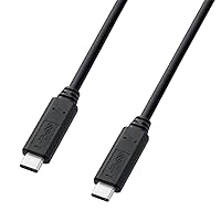 Sanwa Supply KU30-CCP320 USB 3.1 Gen1 Type C Cable, 6.6 ft (2 m)