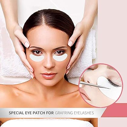 Teenitor Under Eye Pads, Lint Free Lash Extension Eye Gel Patches for Eyelash Extension Eye Mask Beauty Tool - 50 Pair