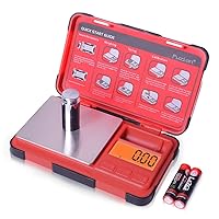 Fuzion Pocket Scale 0.01g/200g, Gram Scale with 6 Units Conversion, Small Scale with LCD Display, Tare Function, Suitable for Coins, Powder, Jewelry, Herbs, Spices (Battery Included)