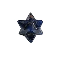 Natural Reiki Healing Crystal Gemstone Spiritual Energy Generator Sodalite Merkaba Star 8 Point 20 to 25 mm Approx