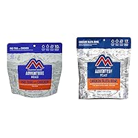Mountain House Pad Thai with Chicken | Freeze Dried Backpacking & Camping Food |2 Servings | Gluten-Free and Mountain House Chicken Fajita Bowl | Freeze Dried Backpacking & Camping Food | 2 Servings | Gluten-Free
