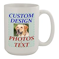 Custom Printed 15oz Ceramic White Mug Cup CP06 - Add Your Image Photograph Text or Design - Graphic Mug