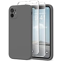 for iPhone 11 Phone Case, Compatible with MagSafe, [Full Camera Protection][2 Screen Protectors] Magnetic Silicone Slim Shockproof Protective Case for iPhone 11 6.1