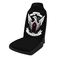 Coat Arms of Sudan Printed Car Seat Covers Universal Auto Front Seats Protector with Pockets Fits for Most Cars