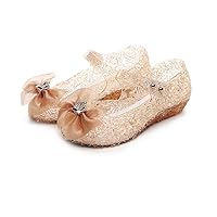 Girls Summer Jelly Shoes Bowknot Princess Beach Sandals Party Cosplay Costumes Dress Flats