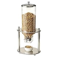 7345MW116 Cereal Dispenser, Single Canister, Stainless Steel, 3 Gallon