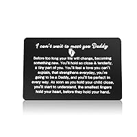 Daddy to Be Gifts New Dad Gift Wallet Insert Card Pregnancy Baby Announcement Gifts for Husband From Wife Soon To Be Dad Gifts First Time Dad Gift Father’s Day Baby Shower Birthday Gifts